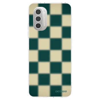 Picasee silikonový průhledný obal pro Motorola Moto G51 - Shadow Chess