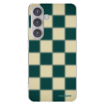 Picasee silikonový průhledný obal pro Samsung Galaxy S24 S921B 5G - Shadow Chess