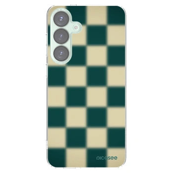 Picasee silikonový průhledný obal pro Samsung Galaxy S25+ 5G - Shadow Chess
