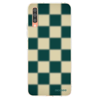 Picasee silikonový průhledný obal pro Samsung Galaxy A70 A705F - Shadow Chess
