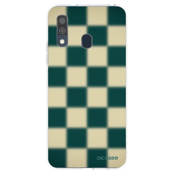 Picasee silikonový průhledný obal pro Samsung Galaxy A40 A405F - Shadow Chess