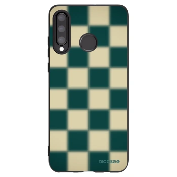 Picasee silikonový černý obal pro Huawei P30 Lite - Shadow Chess