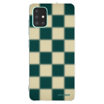 Picasee silikonový průhledný obal pro Samsung Galaxy A51 A515F - Shadow Chess