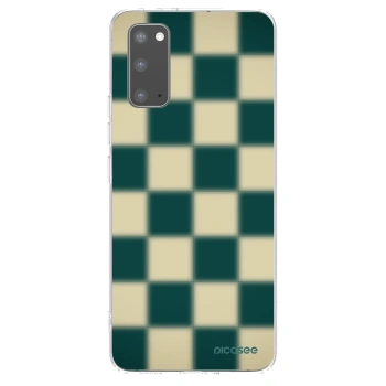 Picasee silikonový průhledný obal pro Samsung Galaxy S20 G980F - Shadow Chess