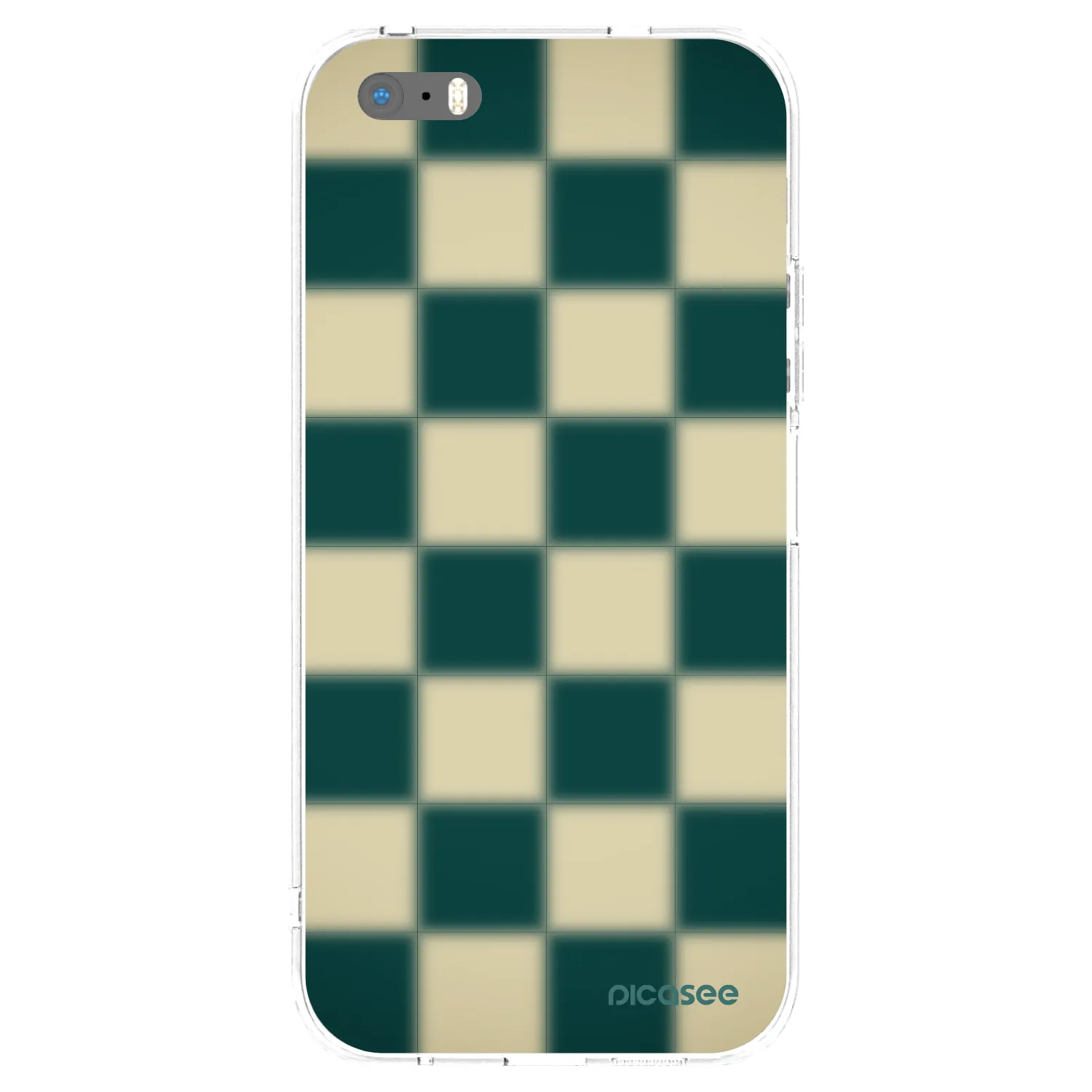 Picasee silikonový průhledný obal pro Apple iPhone 5/5S/SE - Shadow Chess
