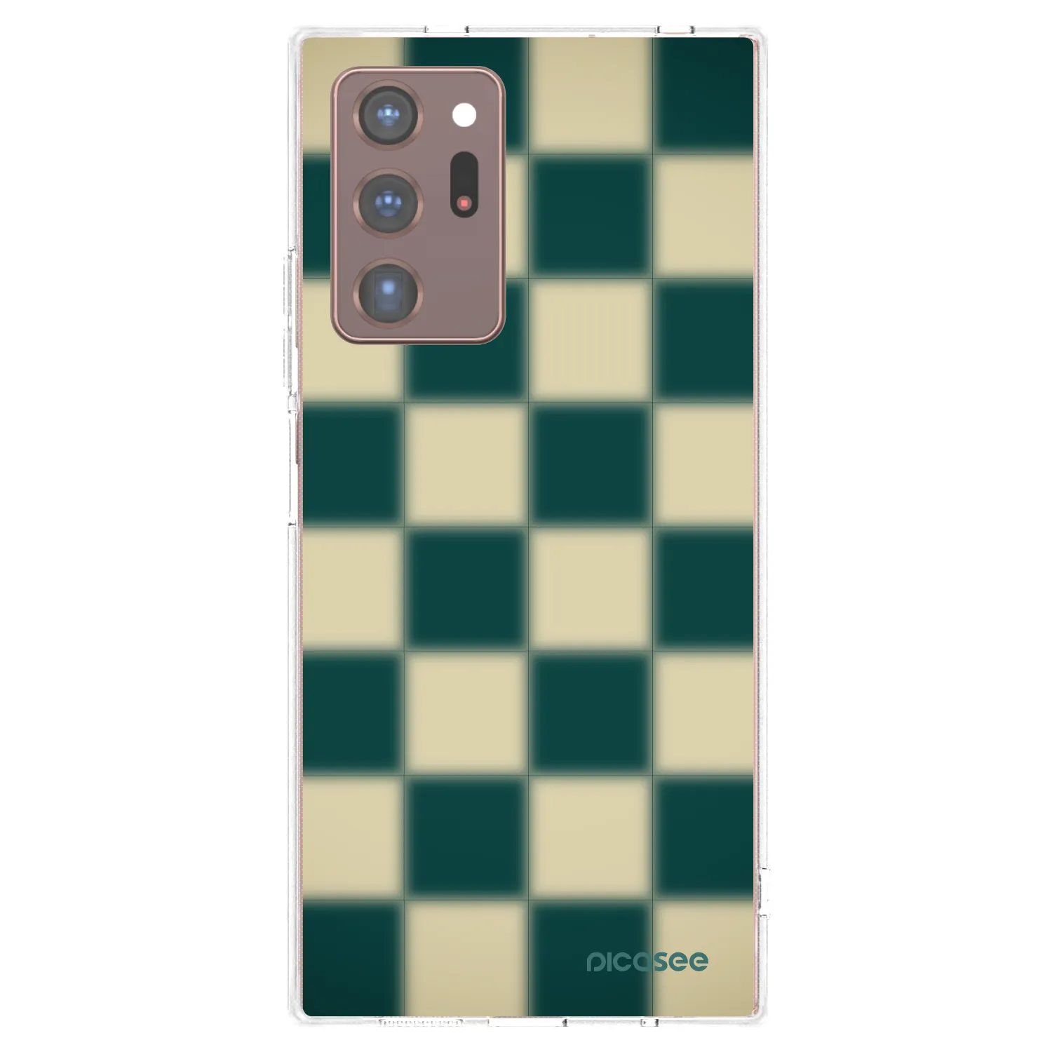 Picasee silikonový průhledný obal pro Samsung Galaxy Note 20 Ultra - Shadow Chess
