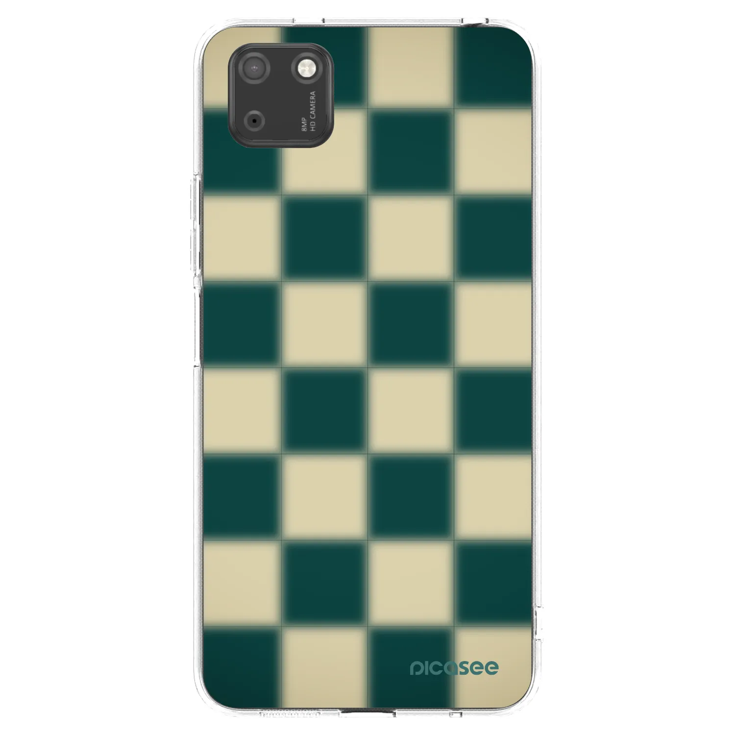 Picasee silikonový průhledný obal pro Huawei Y5P - Shadow Chess