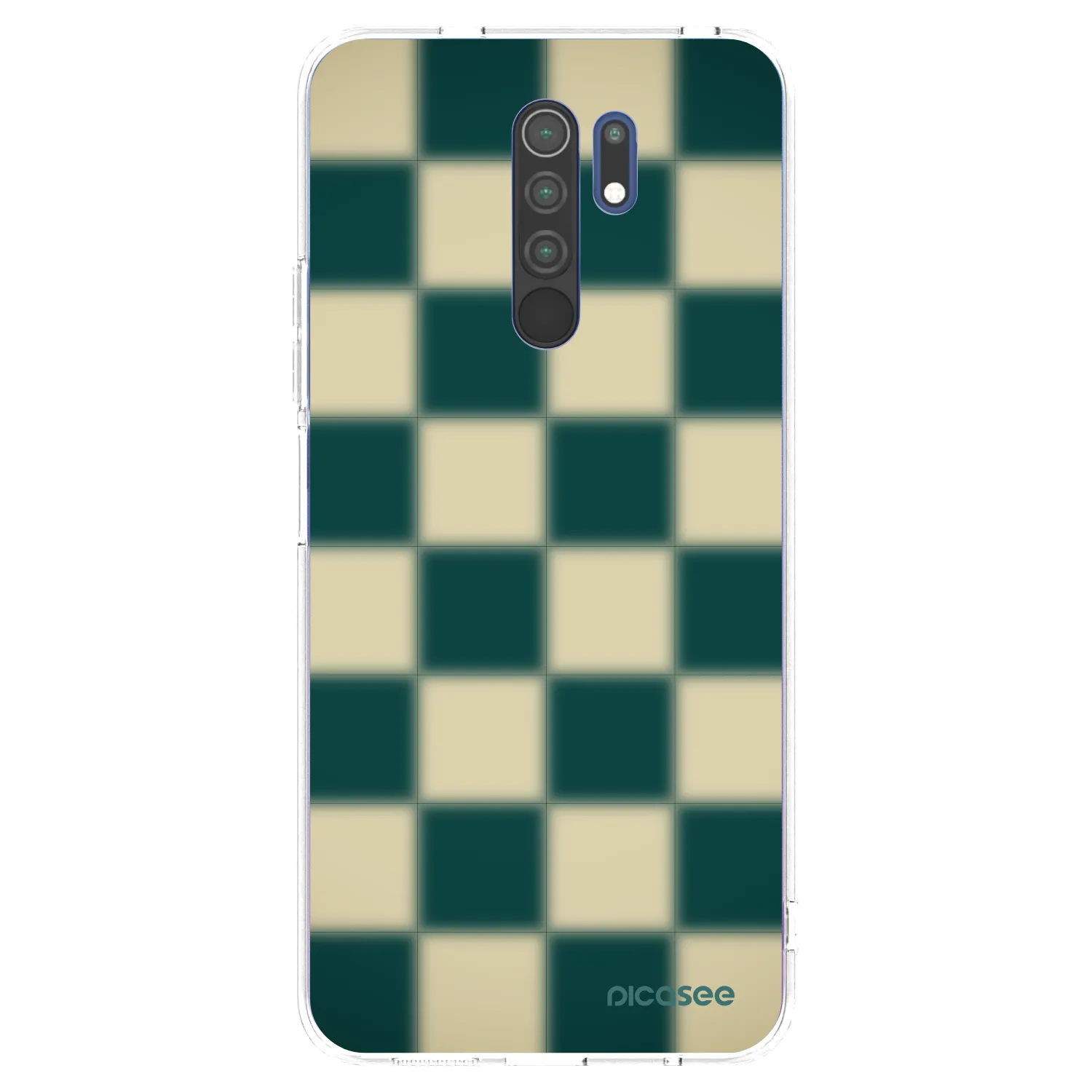 Picasee silikonový průhledný obal pro Xiaomi Redmi 9 - Shadow Chess