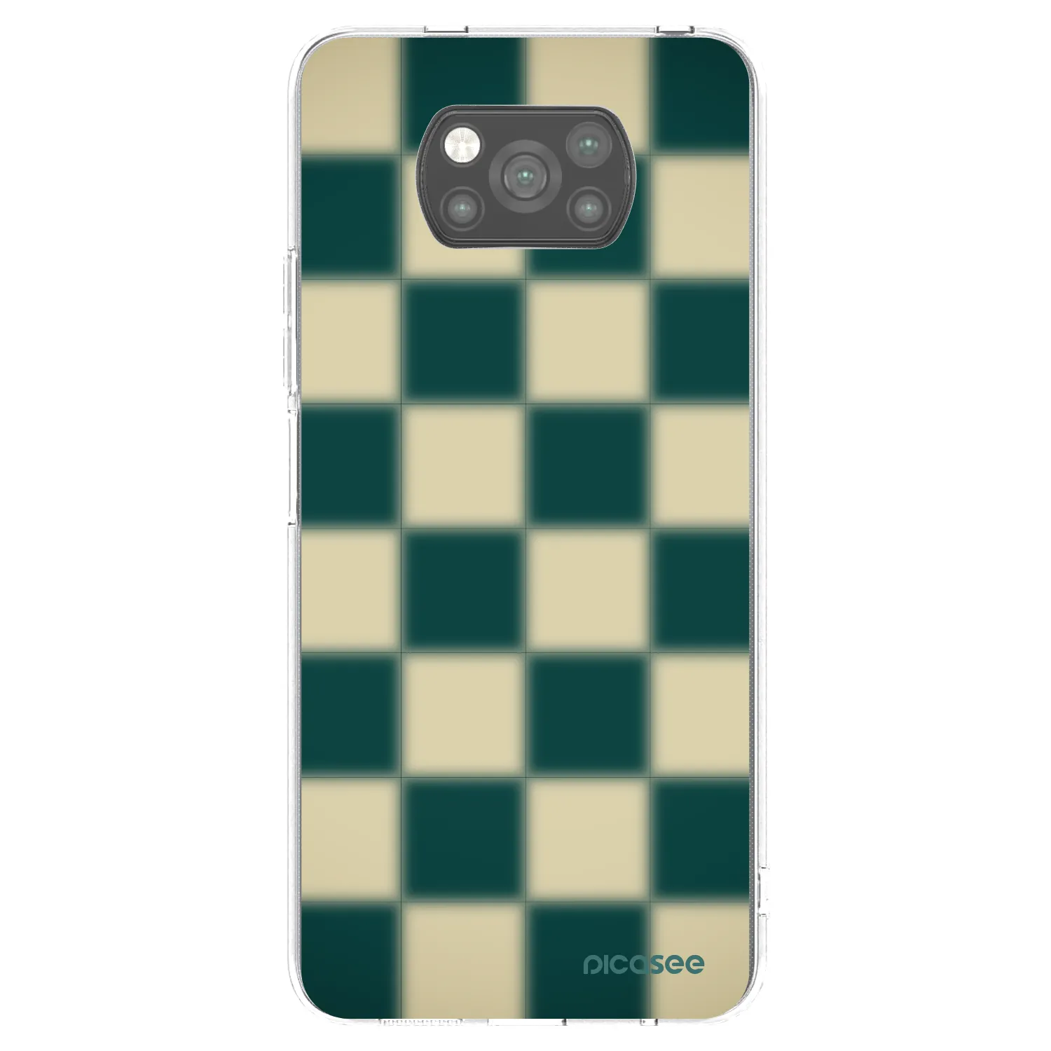 Picasee silikonový černý obal pro Xiaomi Poco X3 - Shadow Chess