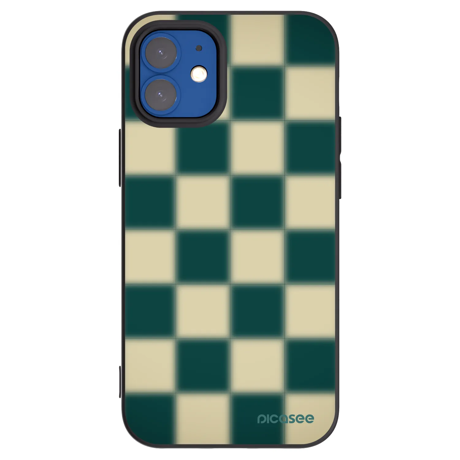 Picasee silikonový černý obal pro Apple iPhone 12 mini - Shadow Chess