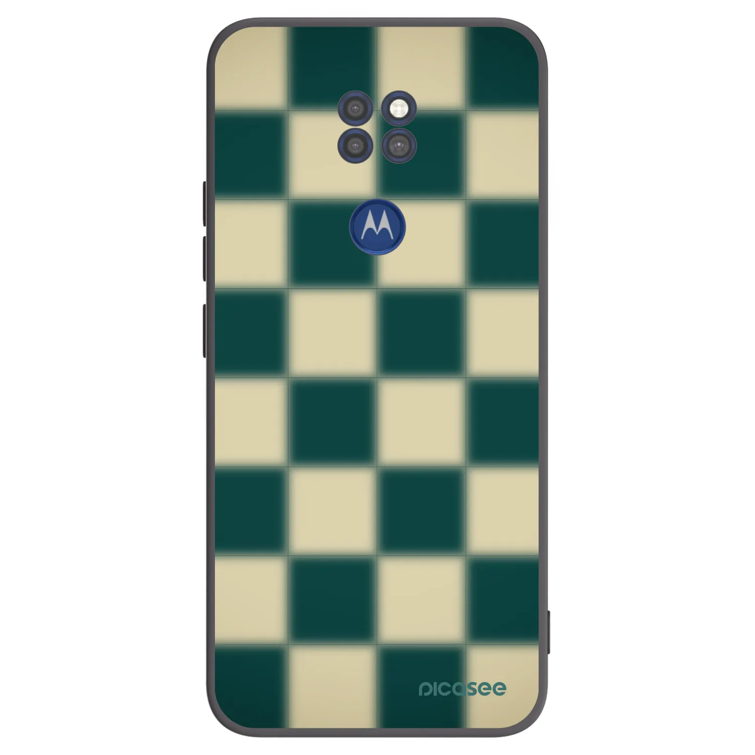 Picasee silikonový černý obal pro Motorola Moto G9 Play - Shadow Chess