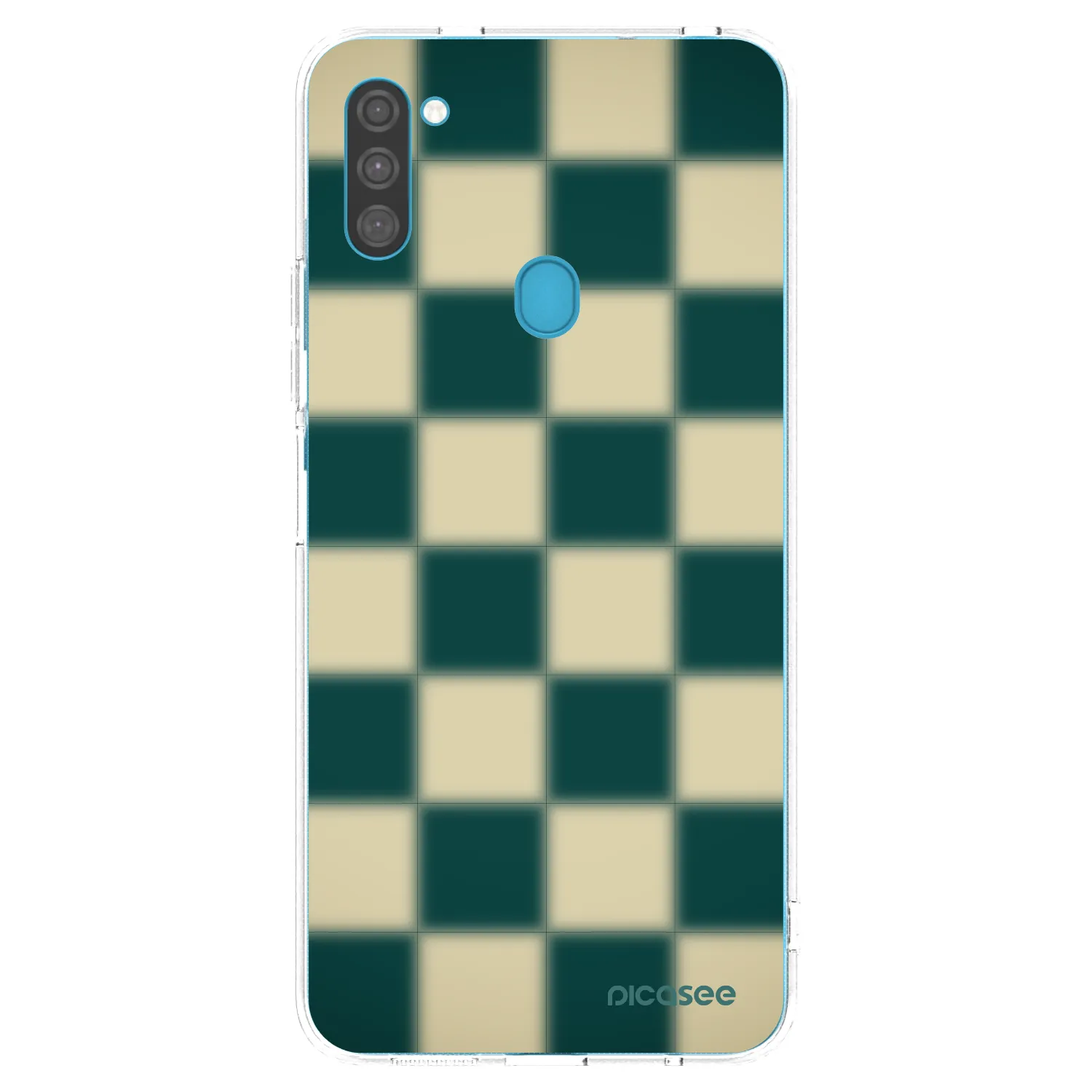 Picasee silikonový průhledný obal pro Samsung Galaxy M11 - Shadow Chess