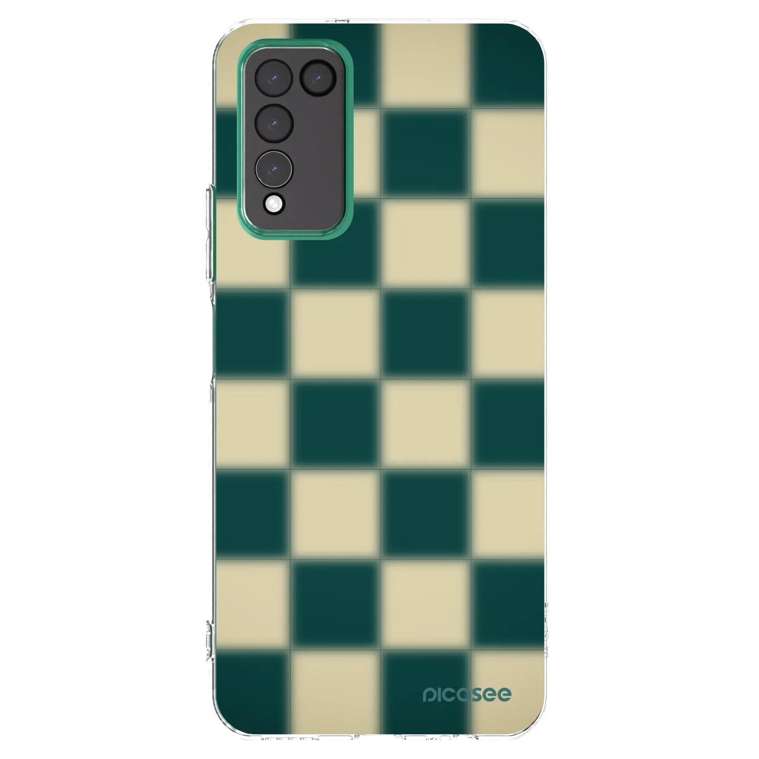 Picasee silikonový průhledný obal pro Honor 10X Lite - Shadow Chess