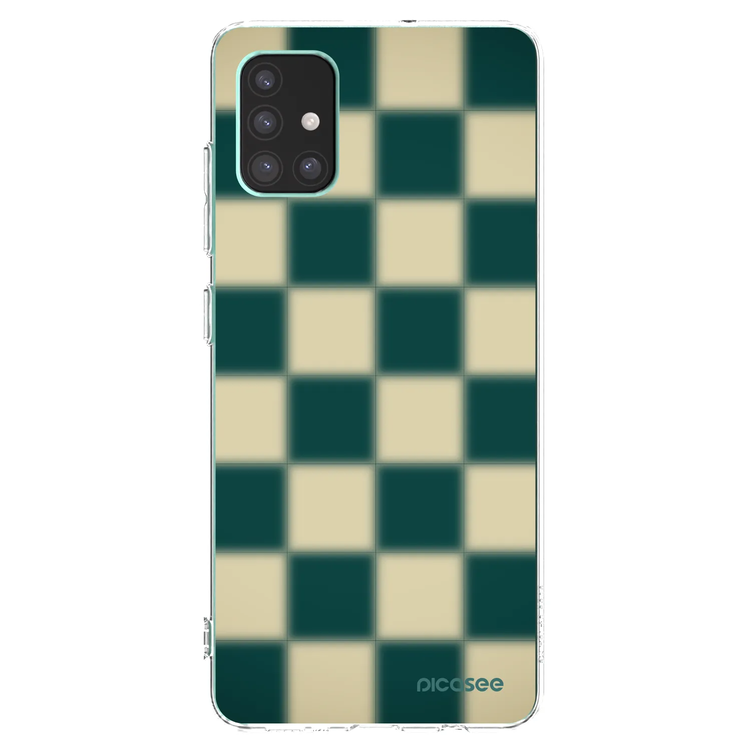 Picasee silikonový průhledný obal pro Samsung Galaxy M51 M515F - Shadow Chess