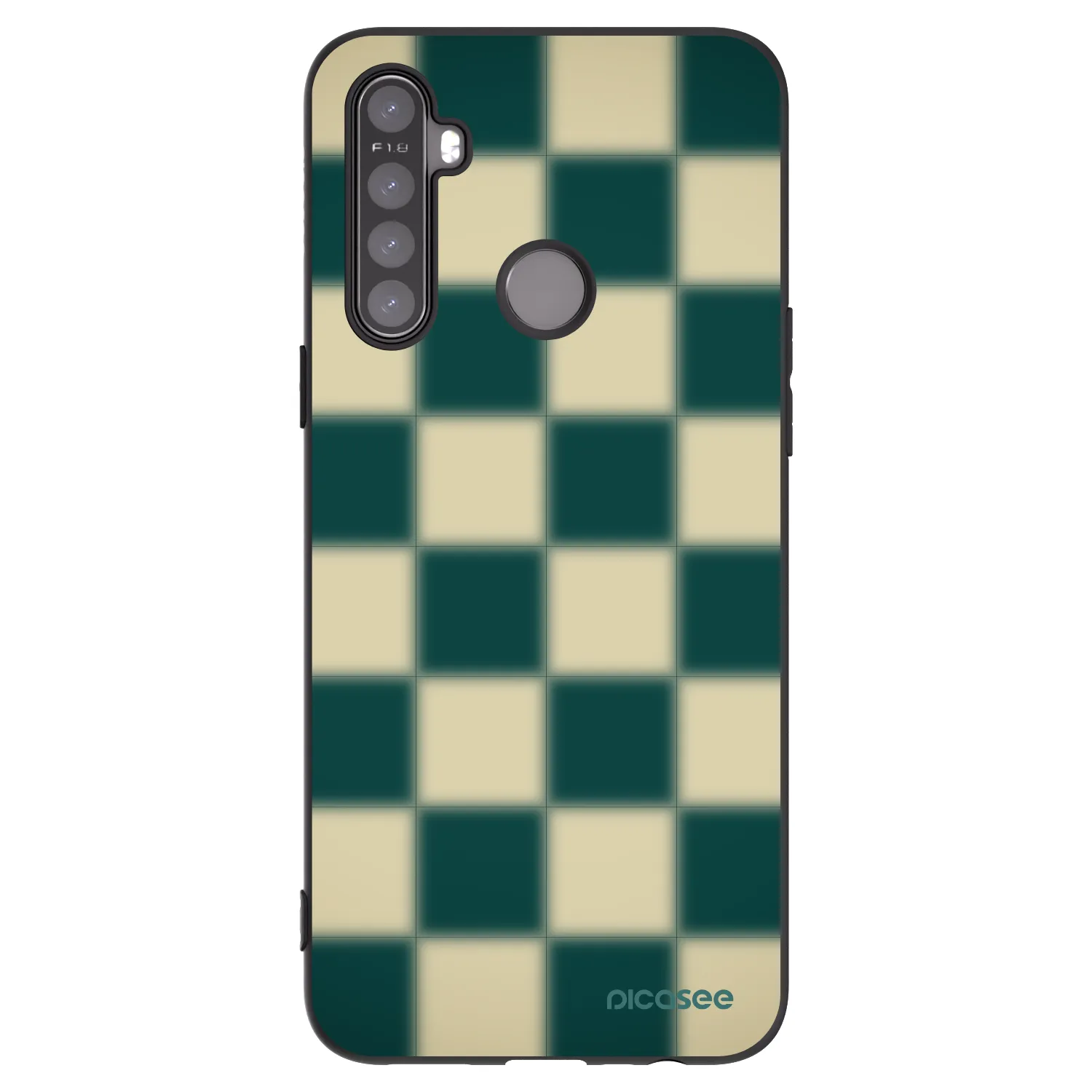 Picasee silikonový černý obal pro Realme 5 - Shadow Chess