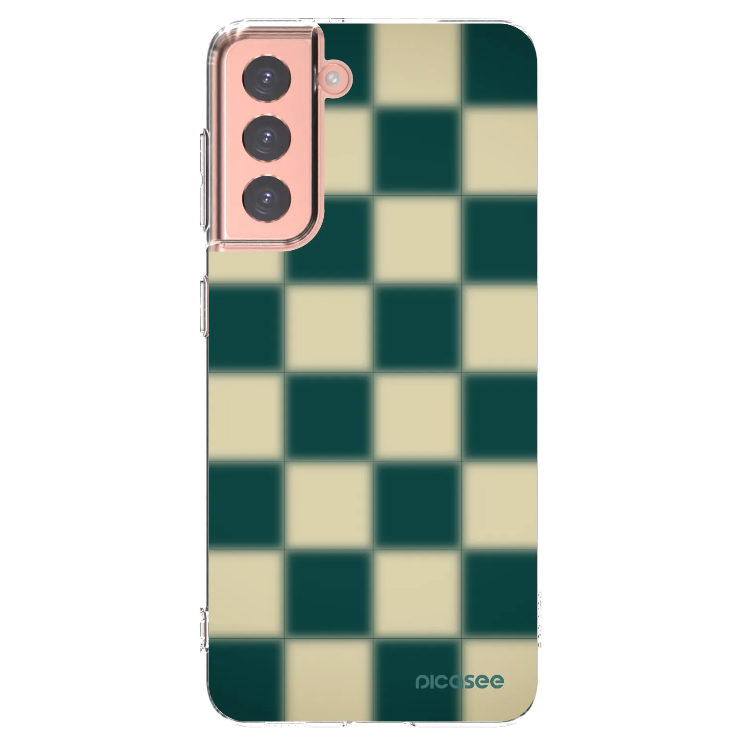 Picasee silikonový průhledný obal pro Samsung Galaxy S21 5G G991B - Shadow Chess