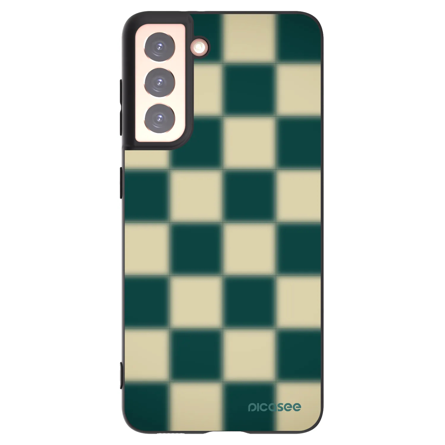 Picasee silikonový černý obal pro Samsung Galaxy S21 5G G991B - Shadow Chess