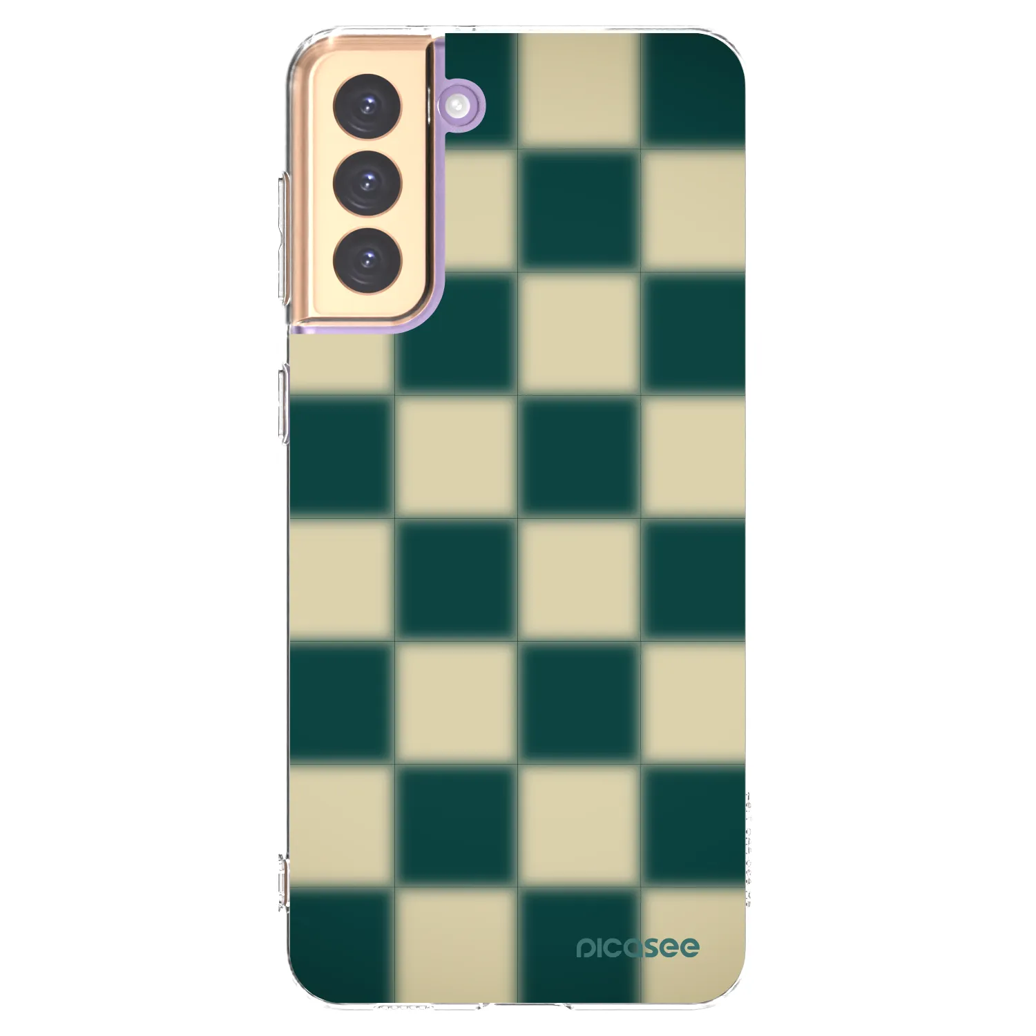 Picasee silikonový průhledný obal pro Samsung Galaxy S21+ 5G G996F - Shadow Chess
