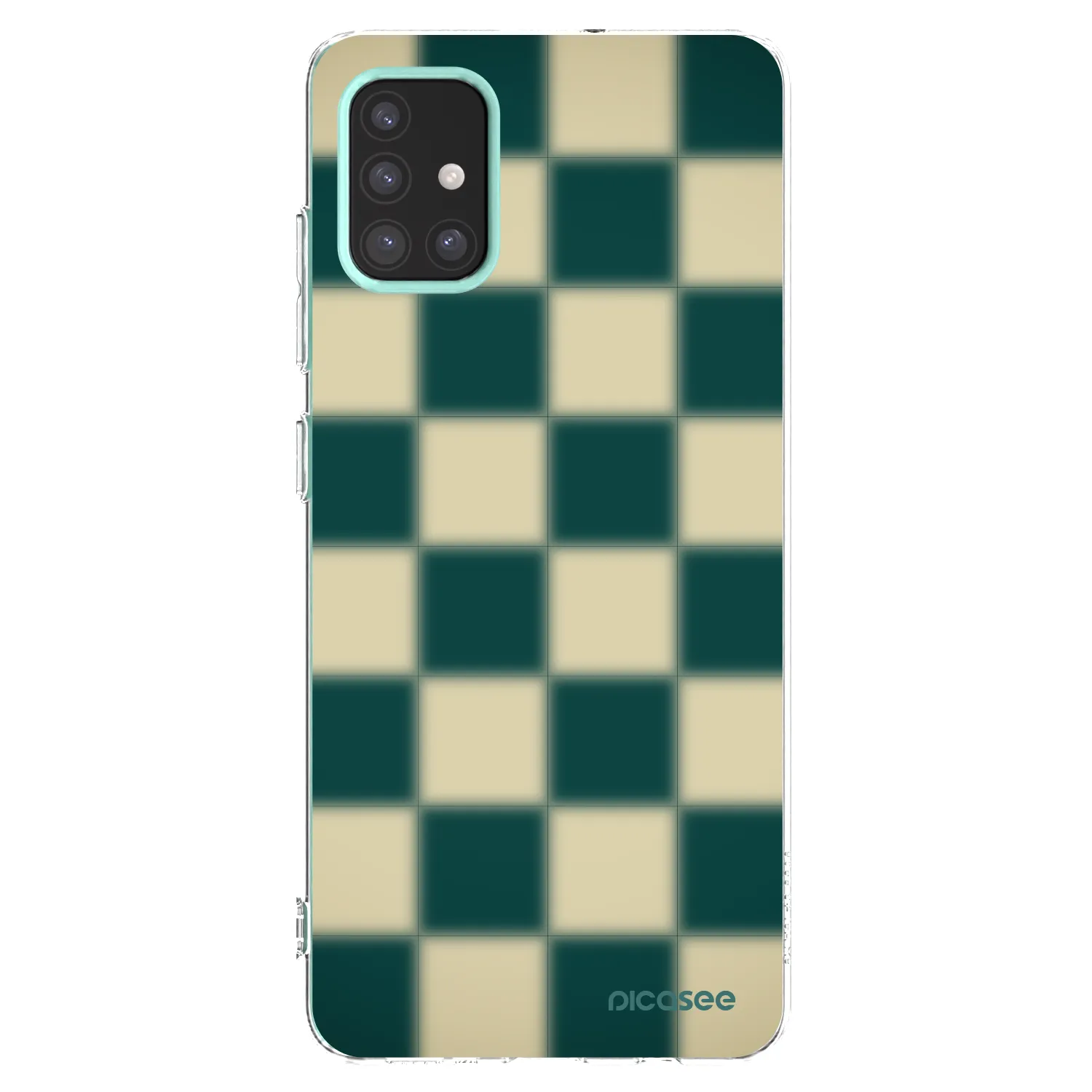 Picasee silikonový průhledný obal pro Samsung Galaxy M31s - Shadow Chess