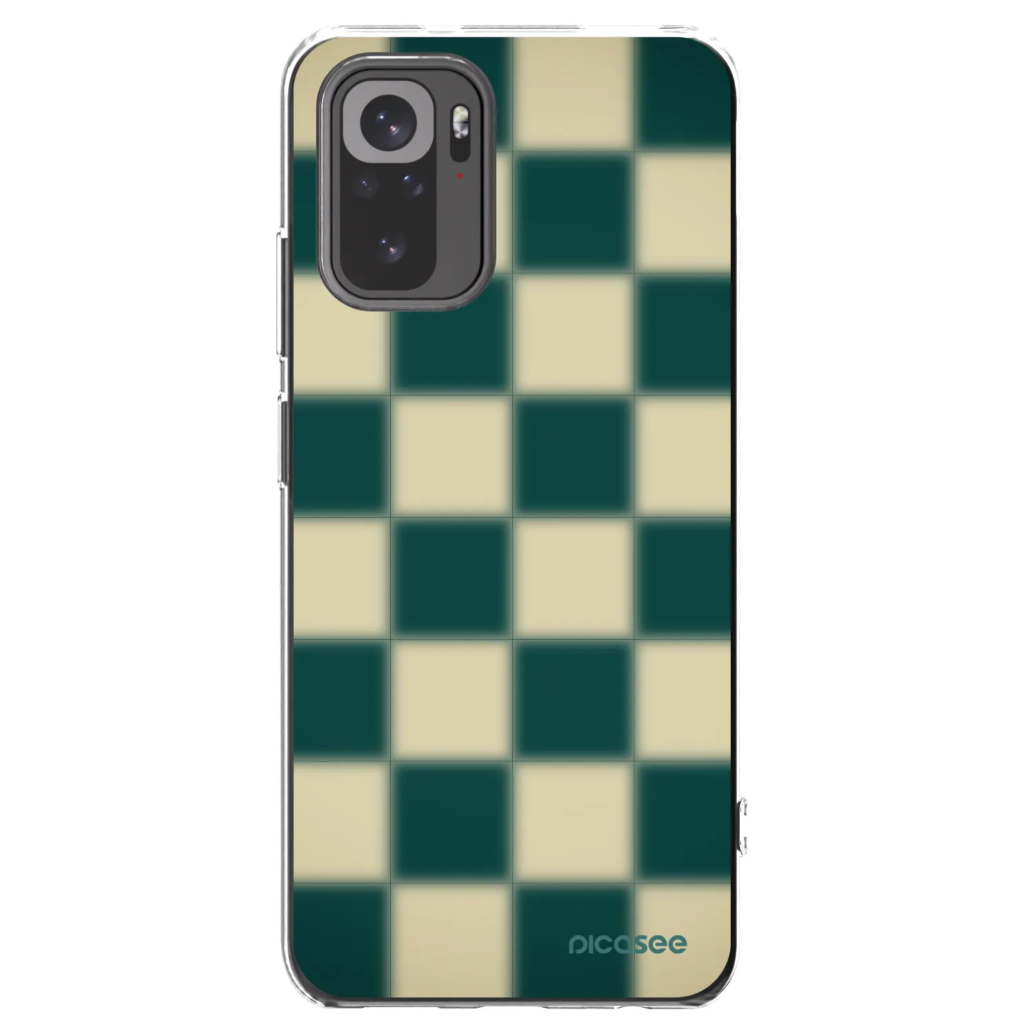 Picasee silikonový průhledný obal pro Xiaomi Redmi Note 10 - Shadow Chess