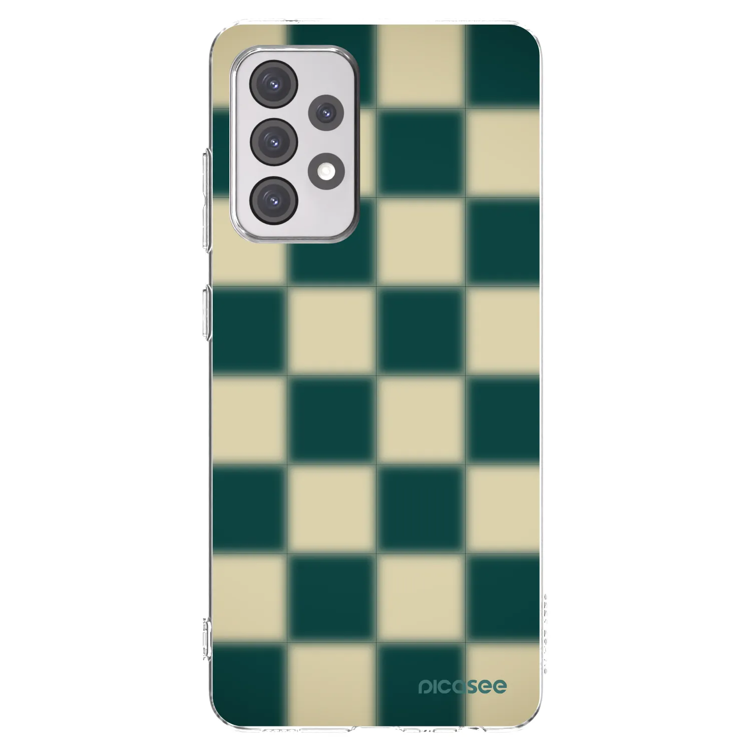 Picasee silikonový průhledný obal pro Samsung Galaxy A52 5G A525F - Shadow Chess