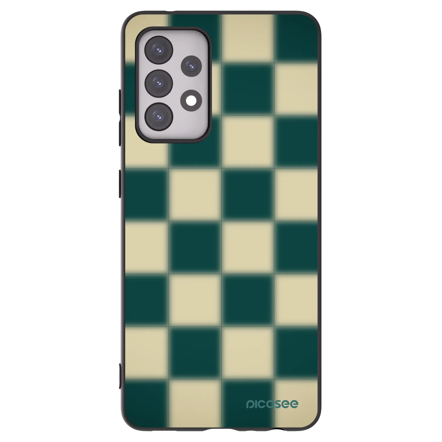 Picasee silikonový černý obal pro Samsung Galaxy A52 5G A525F - Shadow Chess