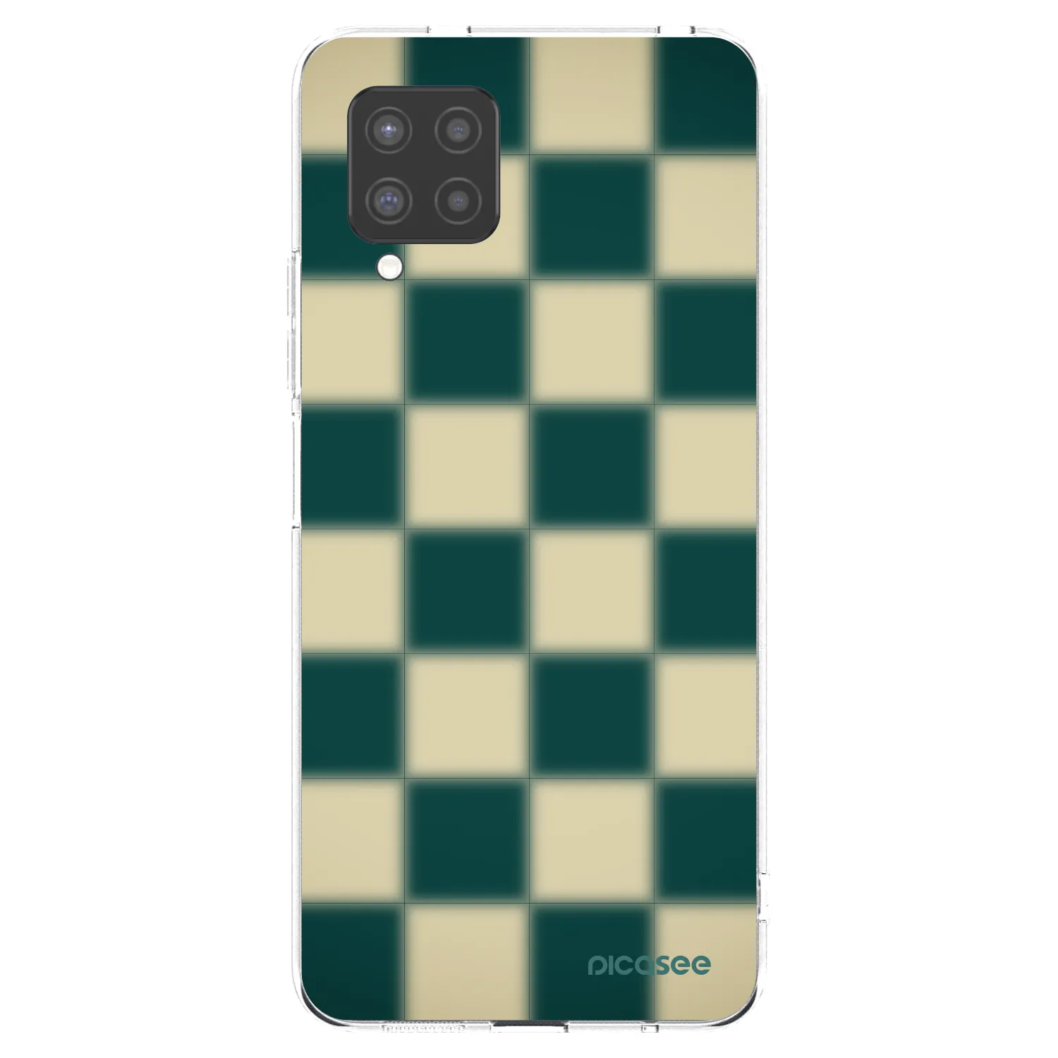 Picasee silikonový průhledný obal pro Samsung Galaxy A42 A426B - Shadow Chess