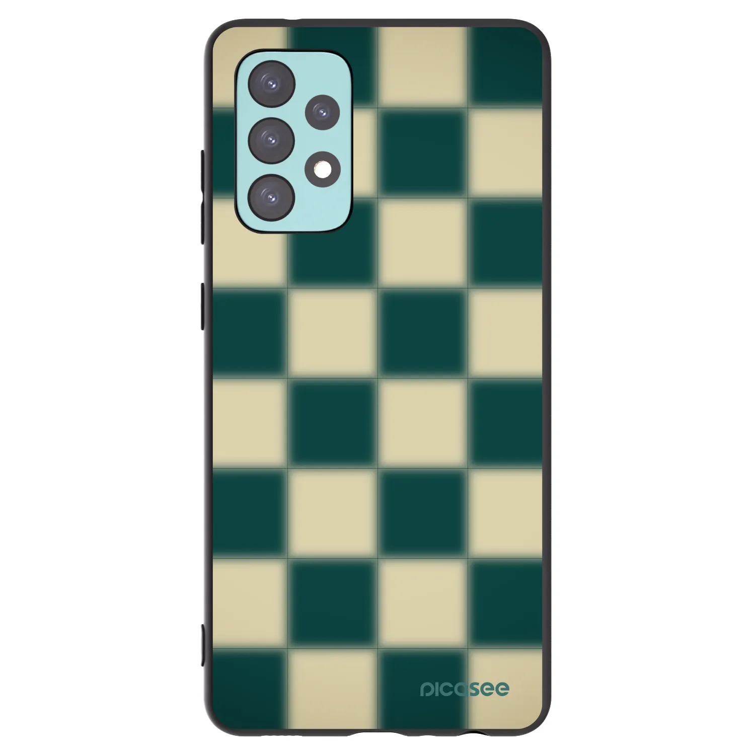 Picasee silikonový černý obal pro Samsung Galaxy A72 A725F - Shadow Chess