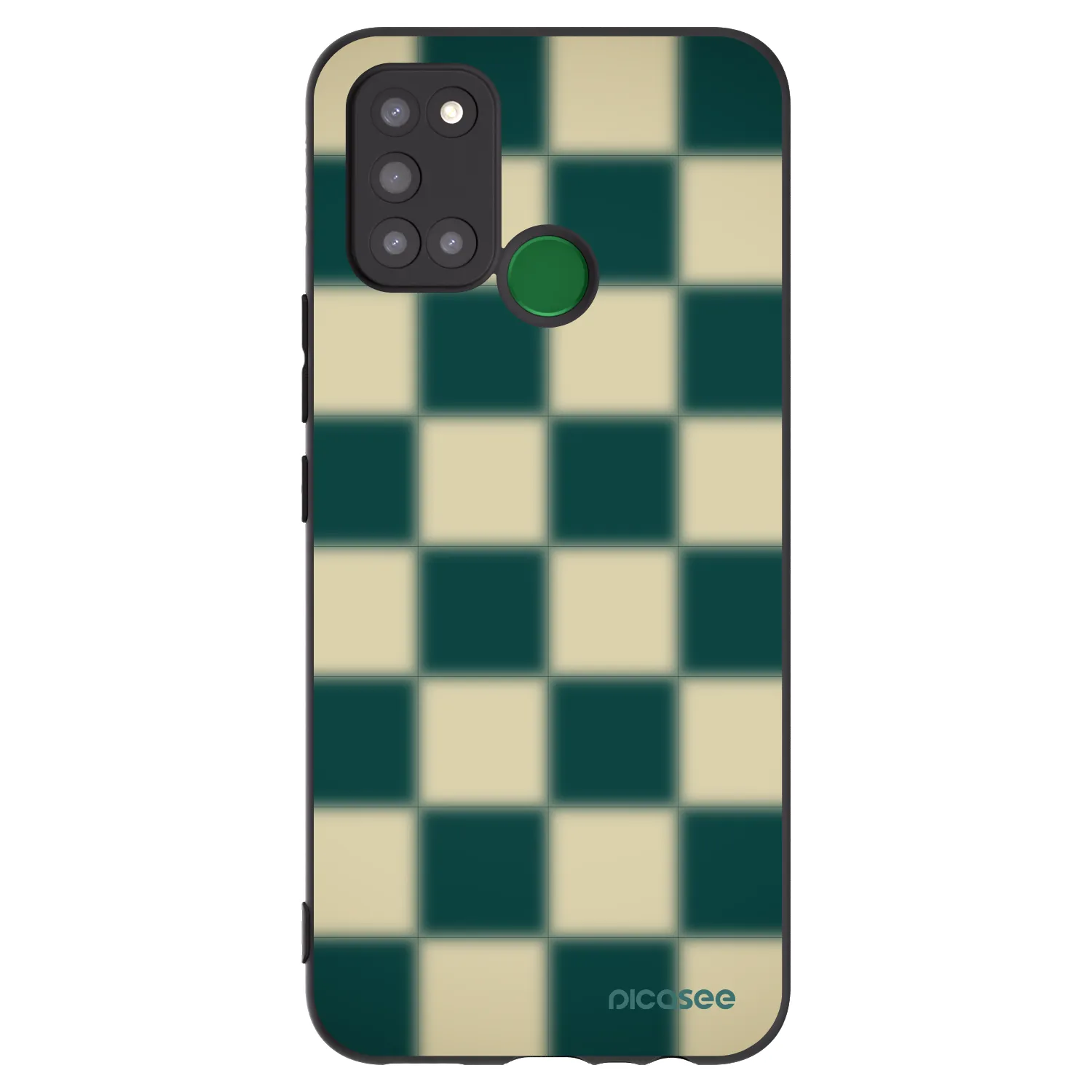 Picasee silikonový černý obal pro Realme 7i - Shadow Chess