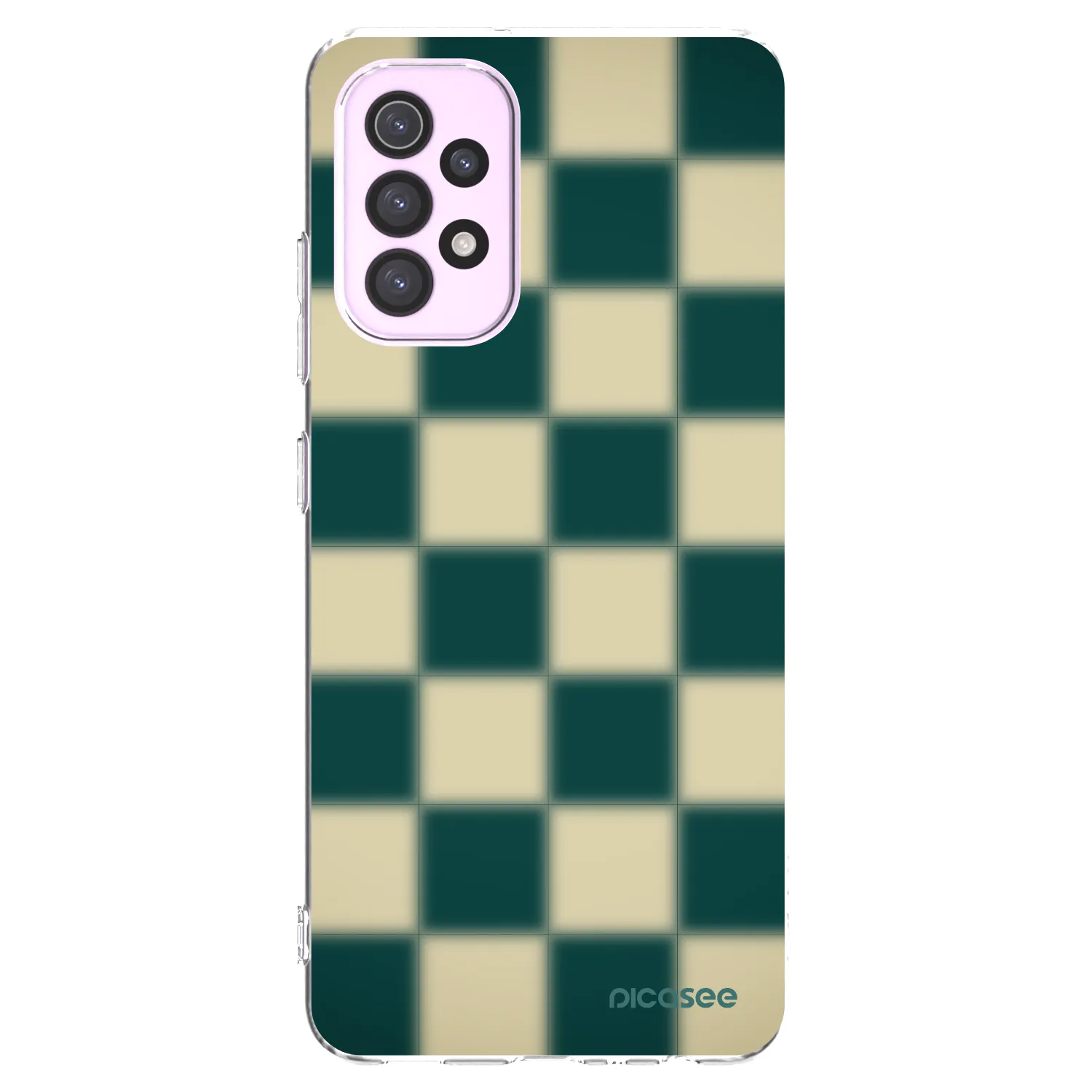 Picasee silikonový průhledný obal pro Samsung Galaxy A32 5G A326B - Shadow Chess