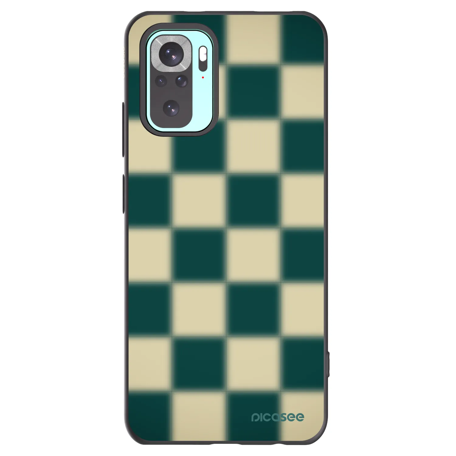 Picasee silikonový černý obal pro Xiaomi Redmi Note 10 Pro - Shadow Chess