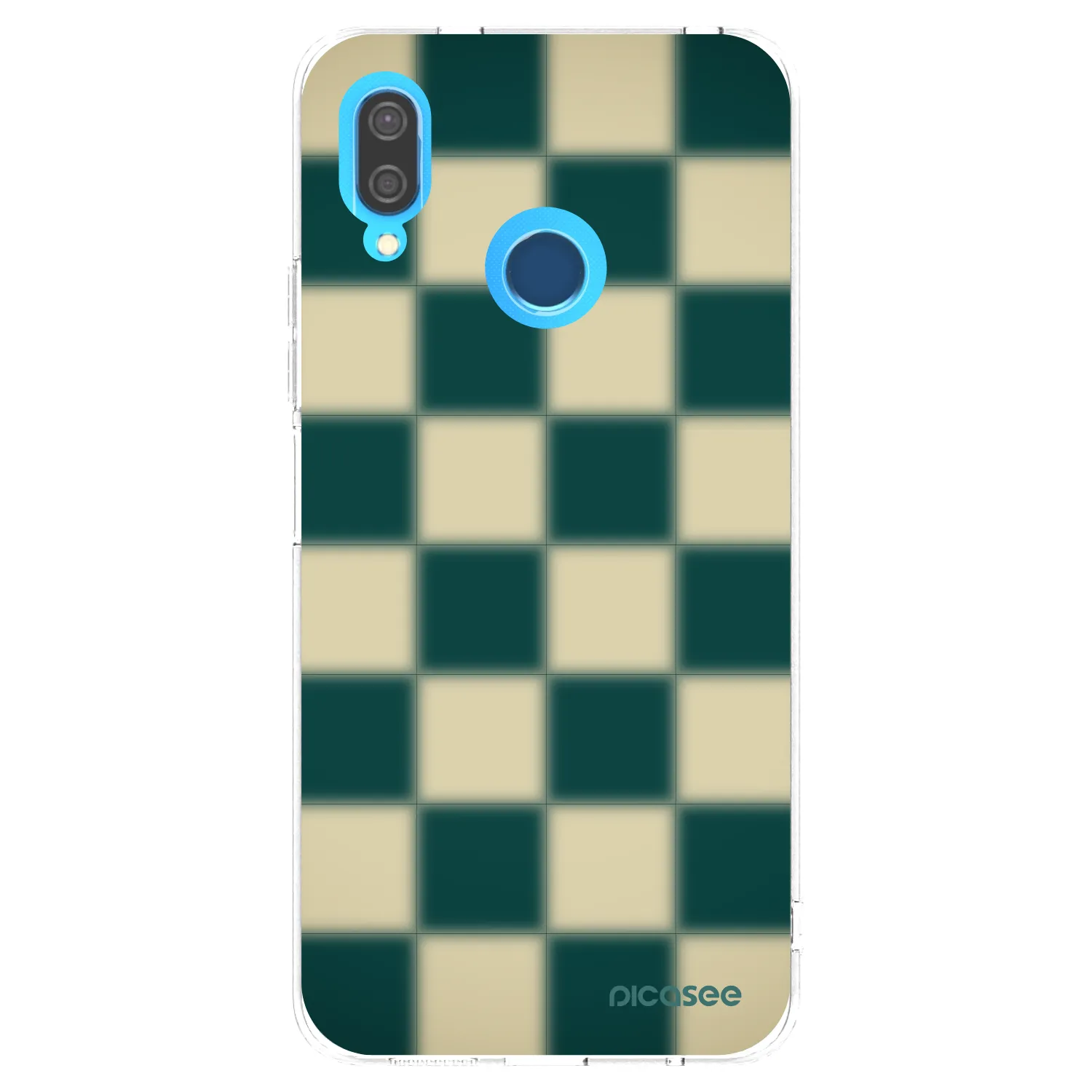 Picasee silikonový průhledný obal pro Huawei P20 Lite - Shadow Chess