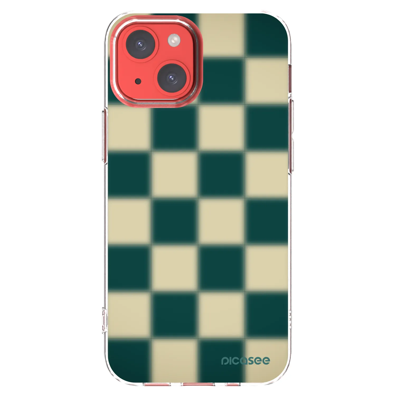 Picasee silikonový průhledný obal pro Apple iPhone 13 mini - Shadow Chess