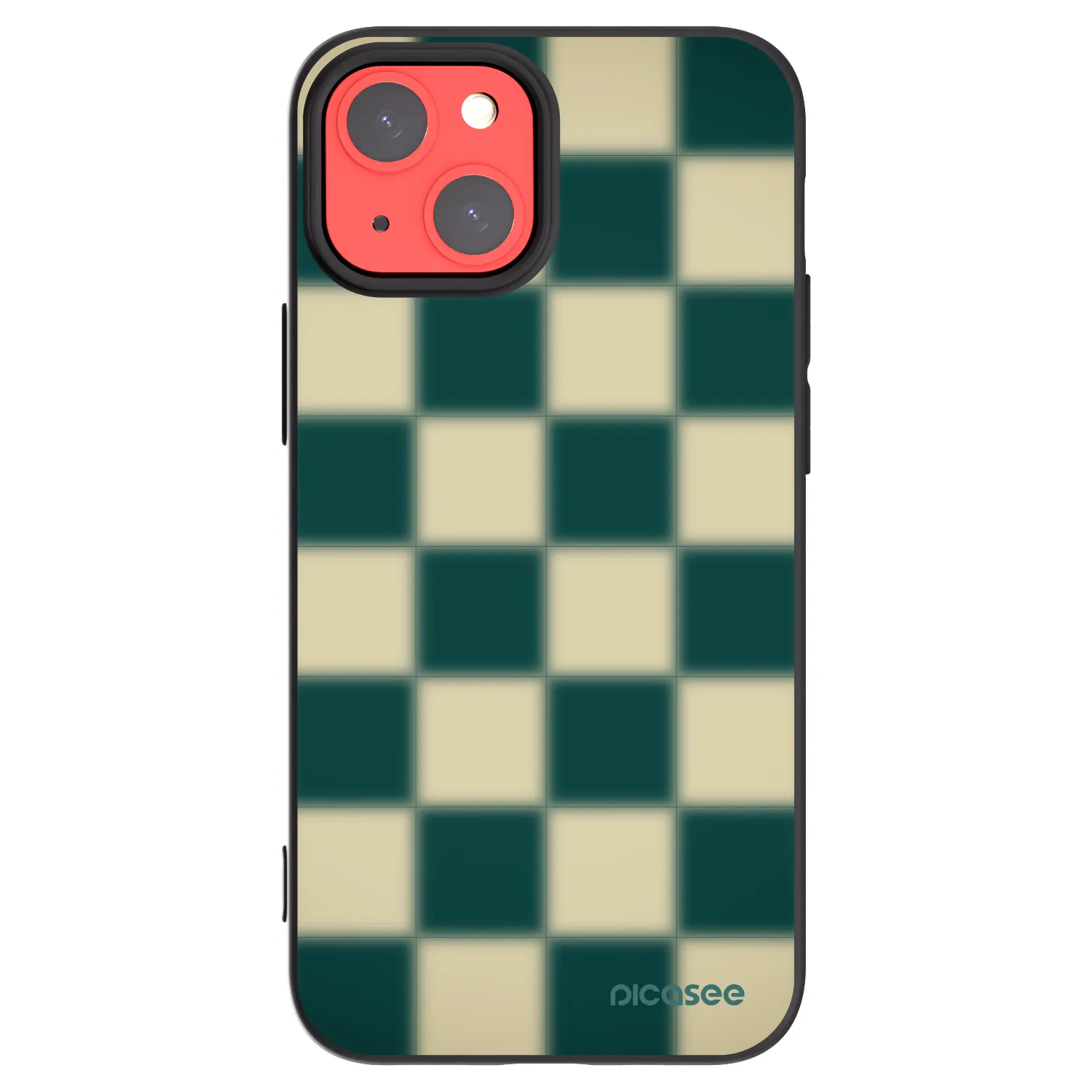 Picasee silikonový černý obal pro Apple iPhone 13 mini - Shadow Chess