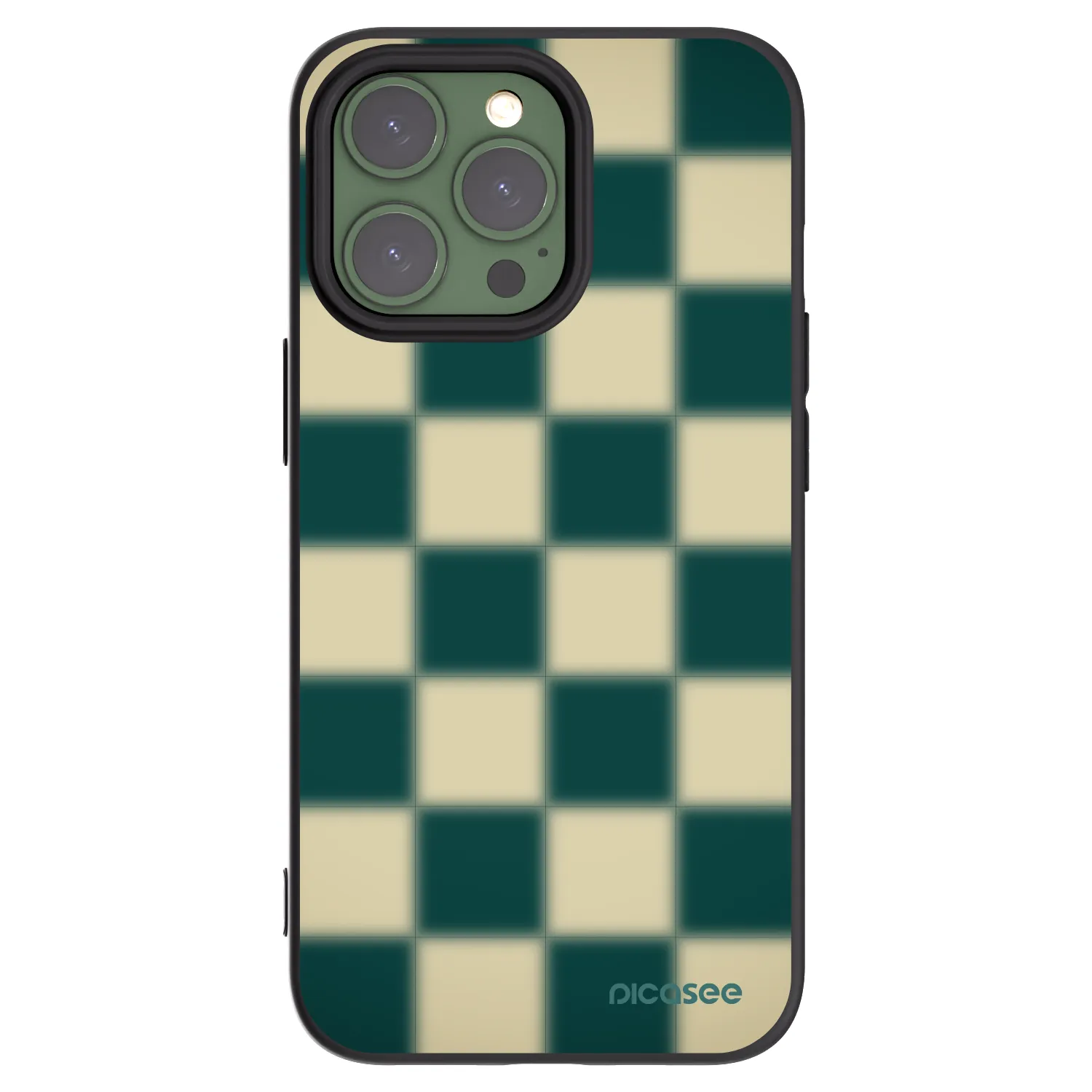 Picasee silikonový černý obal pro Apple iPhone 13 Pro - Shadow Chess
