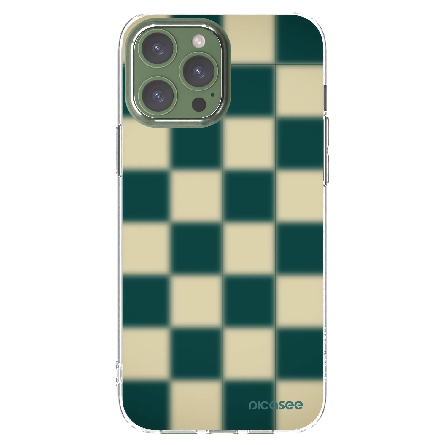 Picasee silikonový průhledný obal pro Apple iPhone 13 Pro Max - Shadow Chess