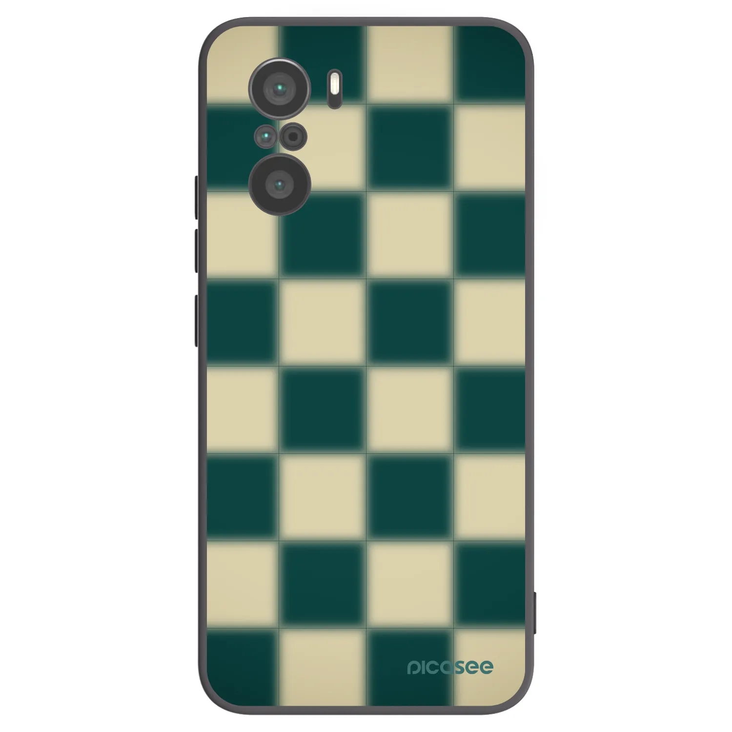Picasee silikonový černý obal pro Xiaomi Poco F3 - Shadow Chess