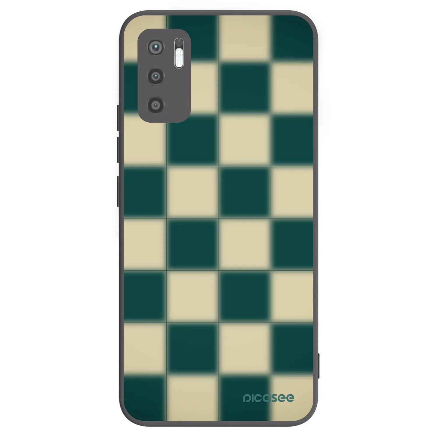 Picasee silikonový černý obal pro Xiaomi Redmi Note 10 5G - Shadow Chess