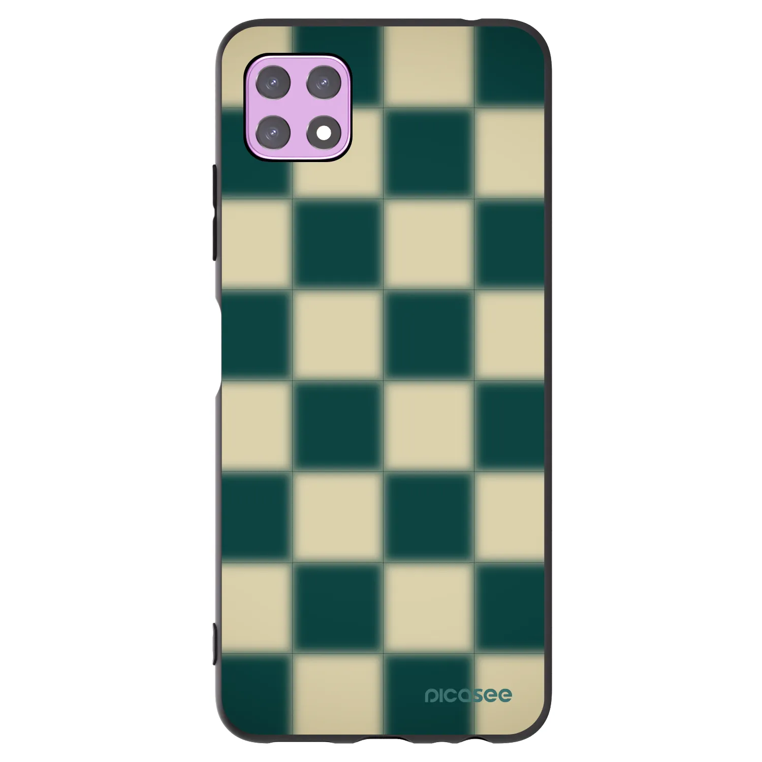 Picasee silikonový černý obal pro Samsung Galaxy A22 A226B 5G - Shadow Chess