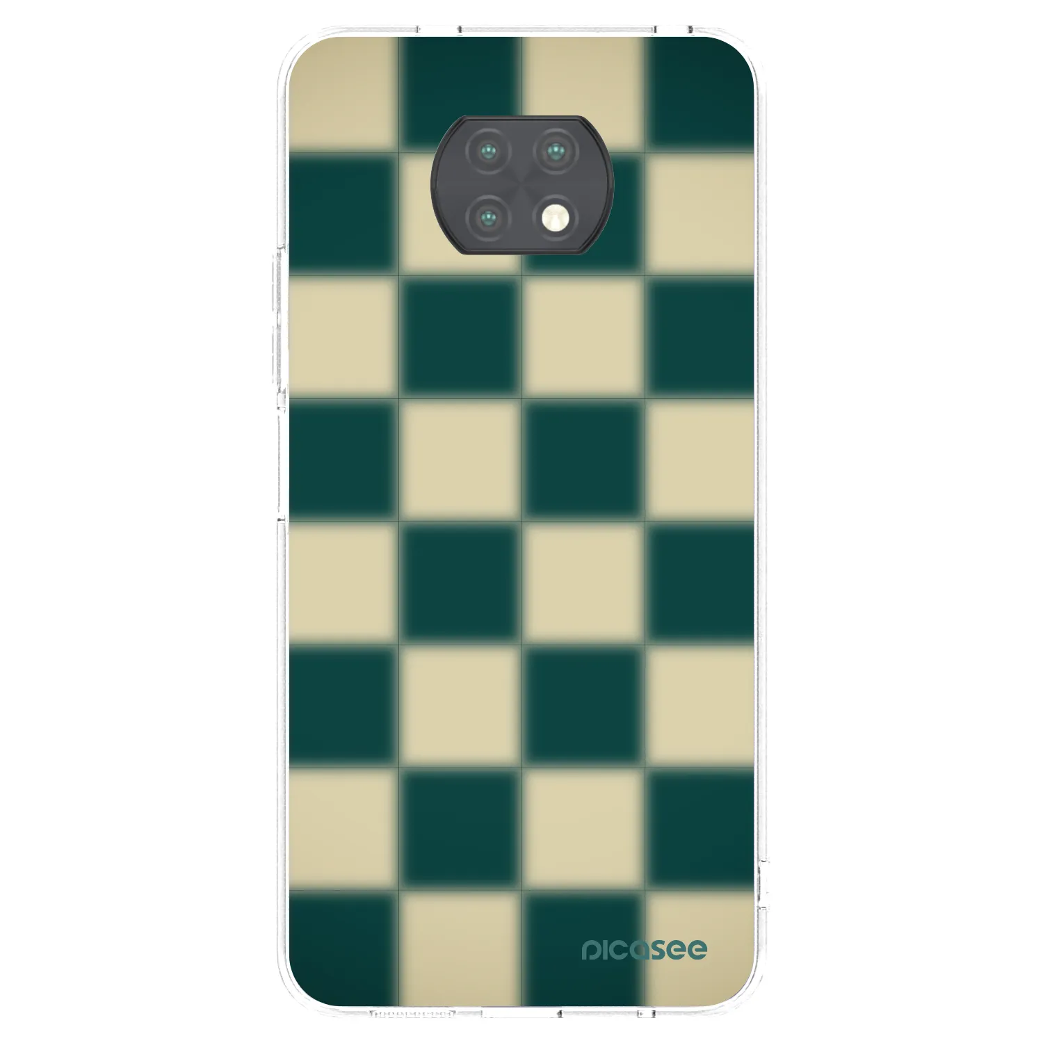 Picasee silikonový průhledný obal pro Xiaomi Redmi Note 9T - Shadow Chess