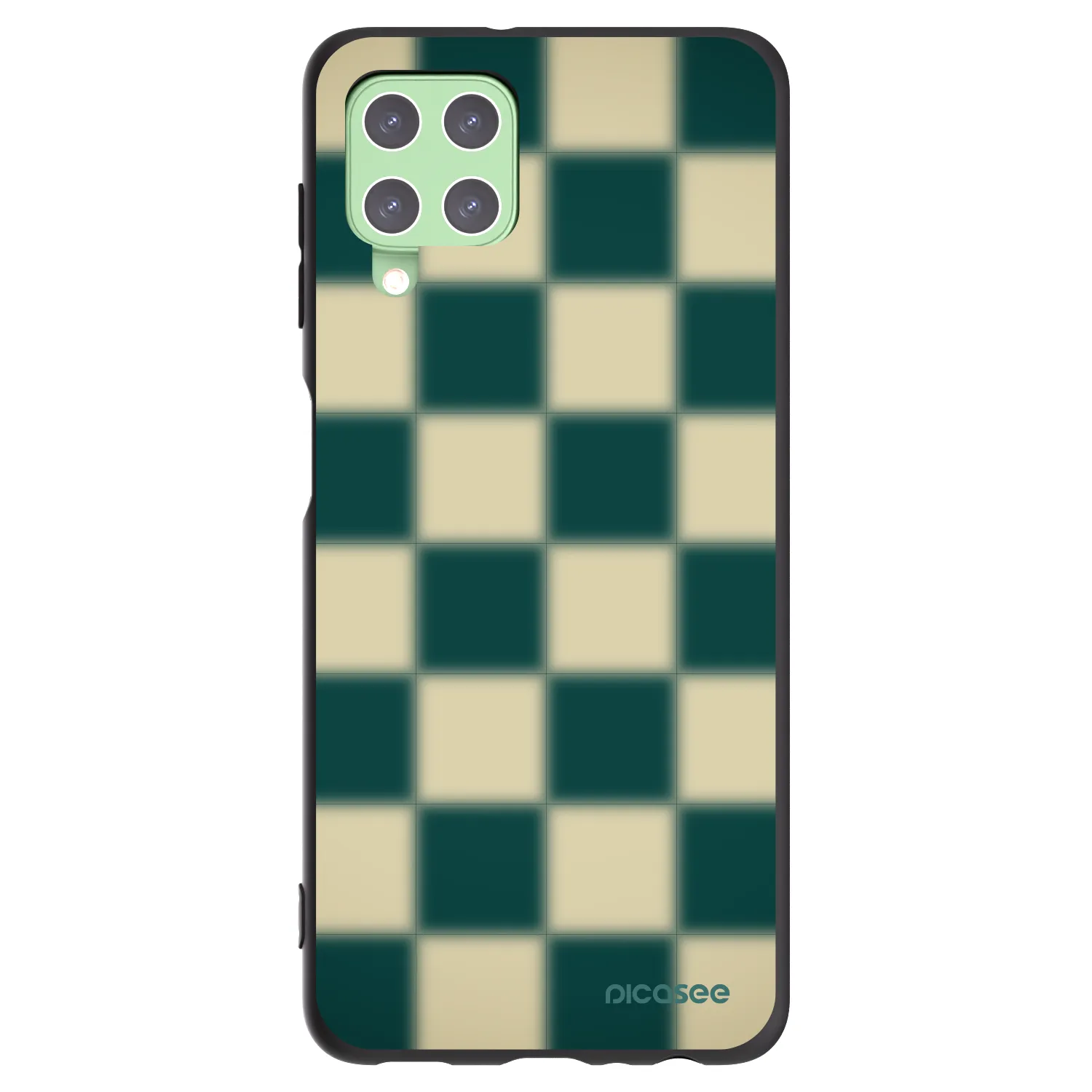 Picasee silikonový černý obal pro Samsung Galaxy A22 A225F 4G - Shadow Chess