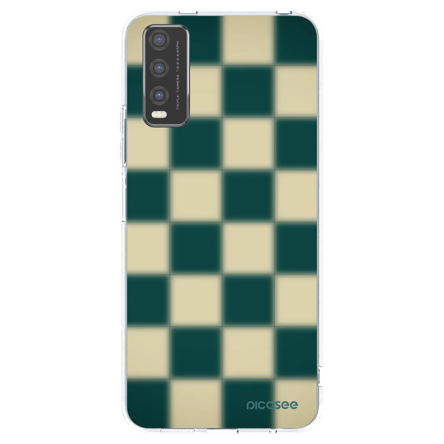 Picasee silikonový průhledný obal pro Vivo Y20s - Shadow Chess