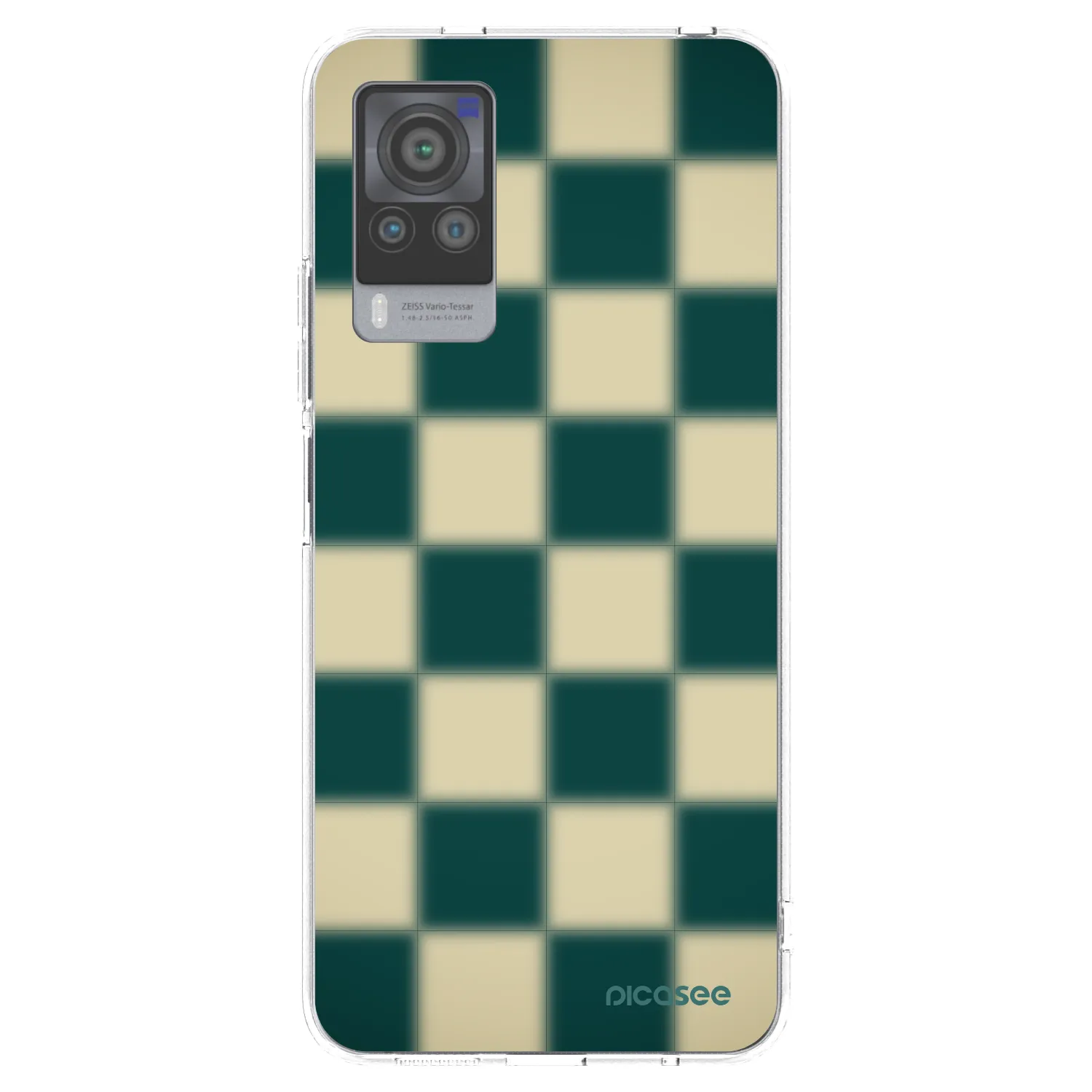 Picasee silikonový průhledný obal pro Vivo X60 Pro 5G - Shadow Chess