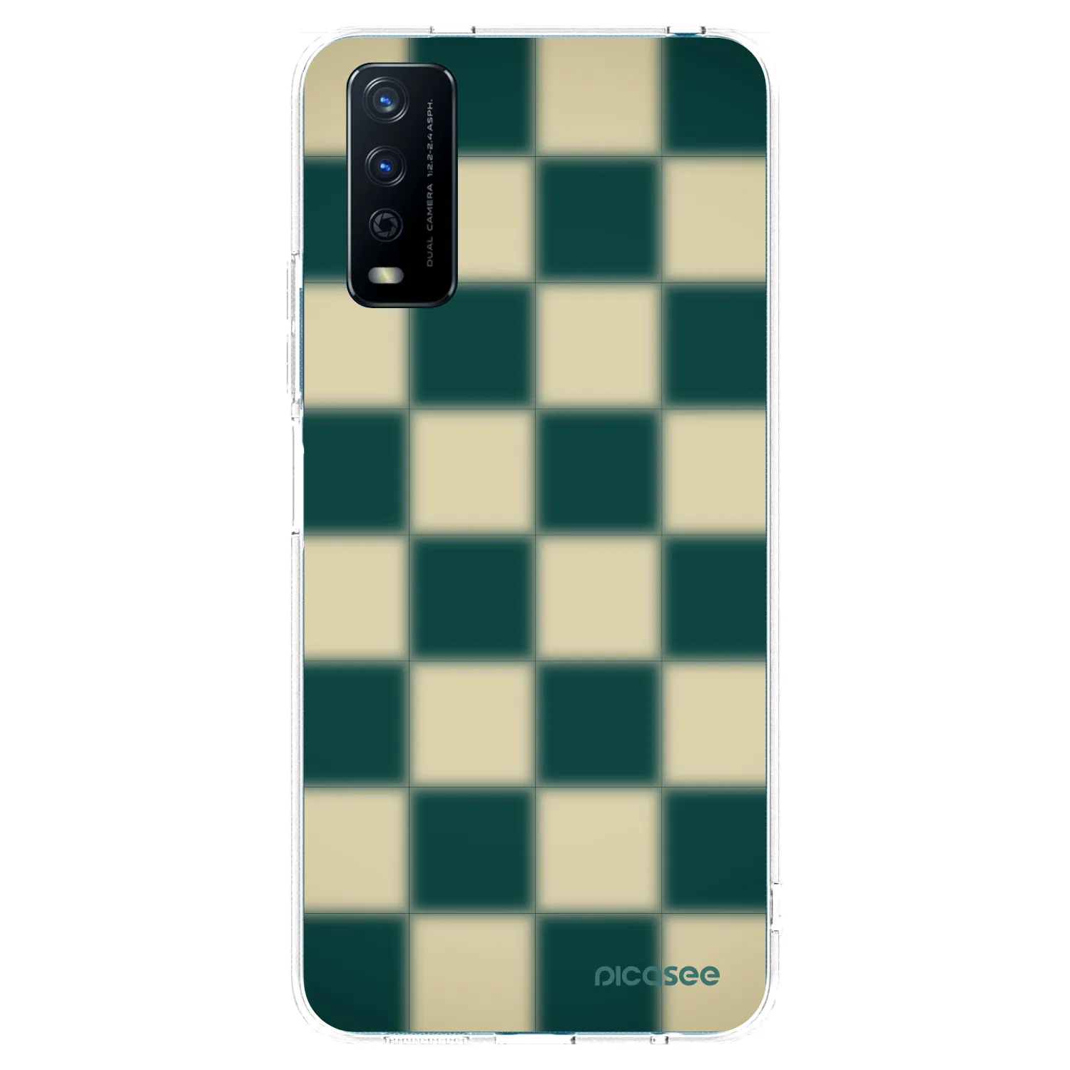 Picasee silikonový průhledný obal pro Vivo Y11s - Shadow Chess