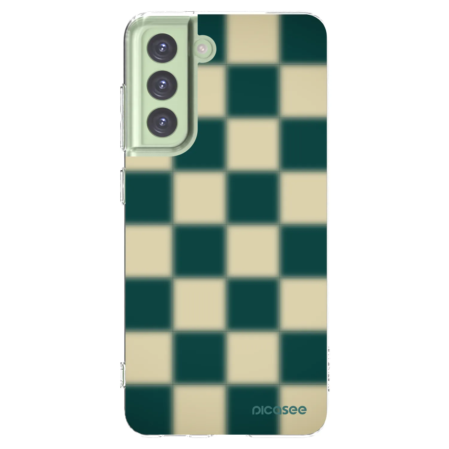 Picasee silikonový průhledný obal pro Samsung Galaxy S21 FE 5G - Shadow Chess
