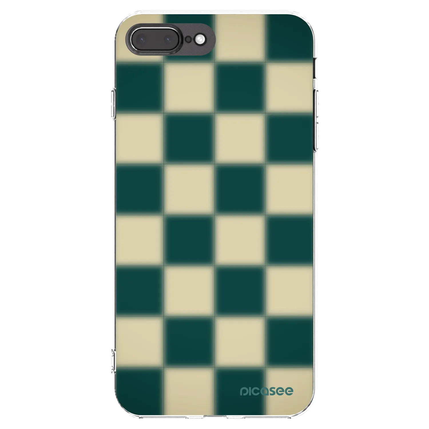 Picasee silikonový průhledný obal pro Apple iPhone 7 Plus - Shadow Chess