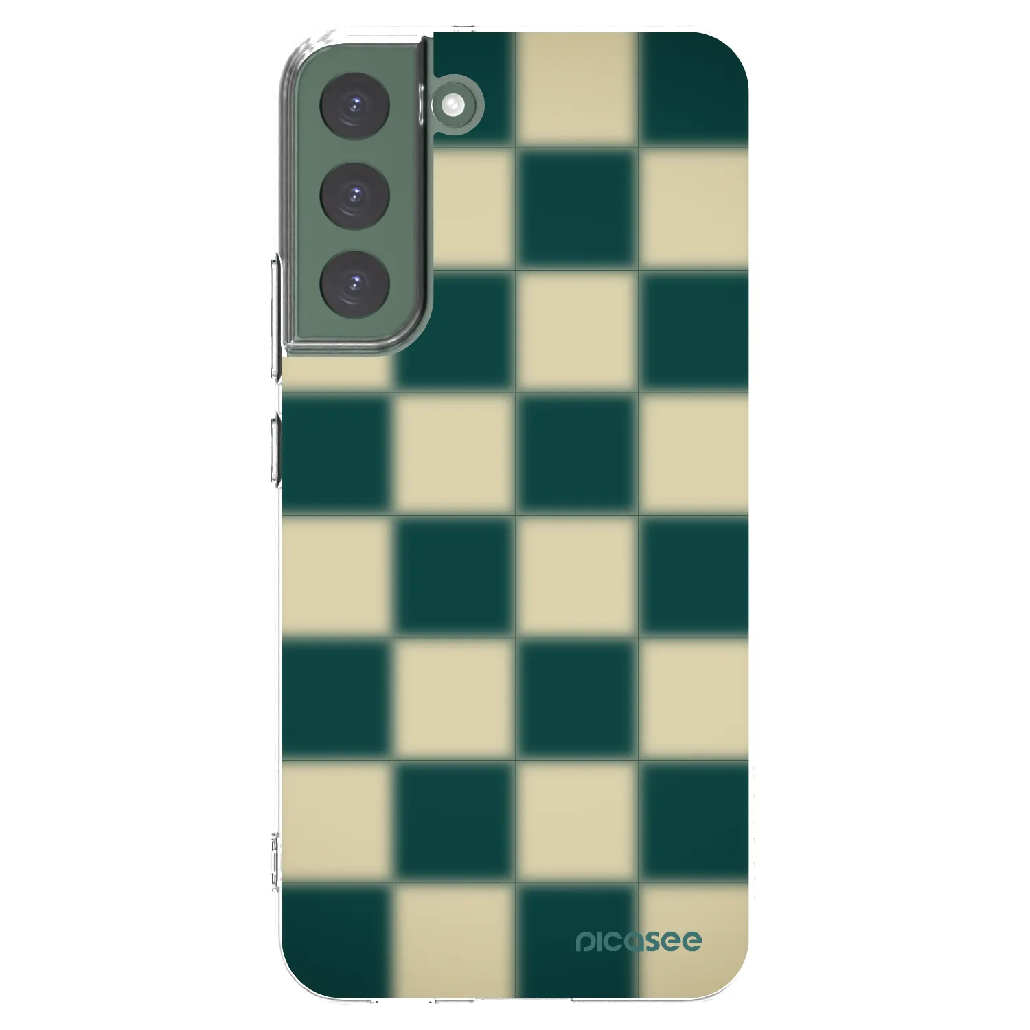 Picasee silikonový průhledný obal pro Samsung Galaxy S22+ 5G - Shadow Chess