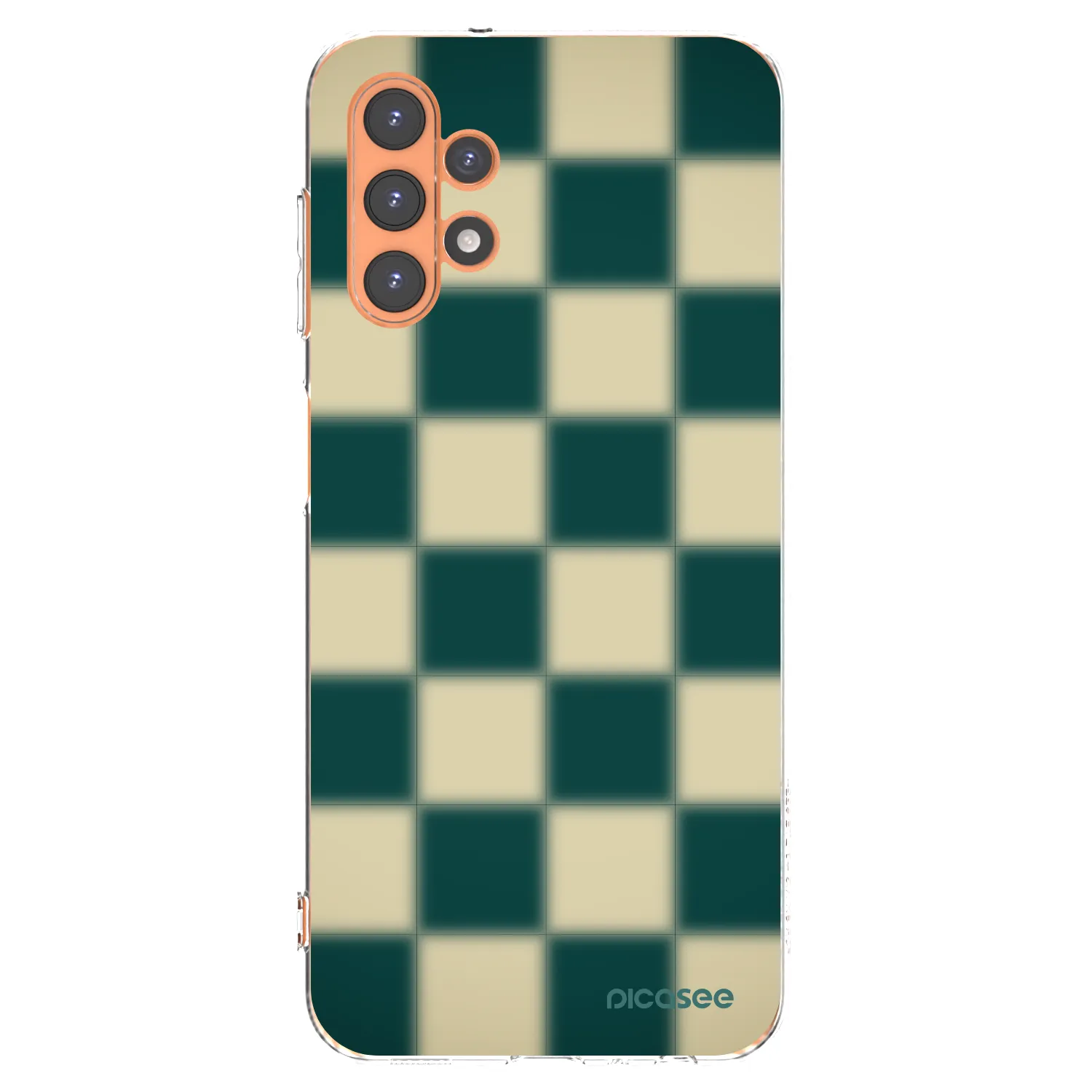 Picasee silikonový průhledný obal pro Samsung Galaxy A13 4G A135 - Shadow Chess