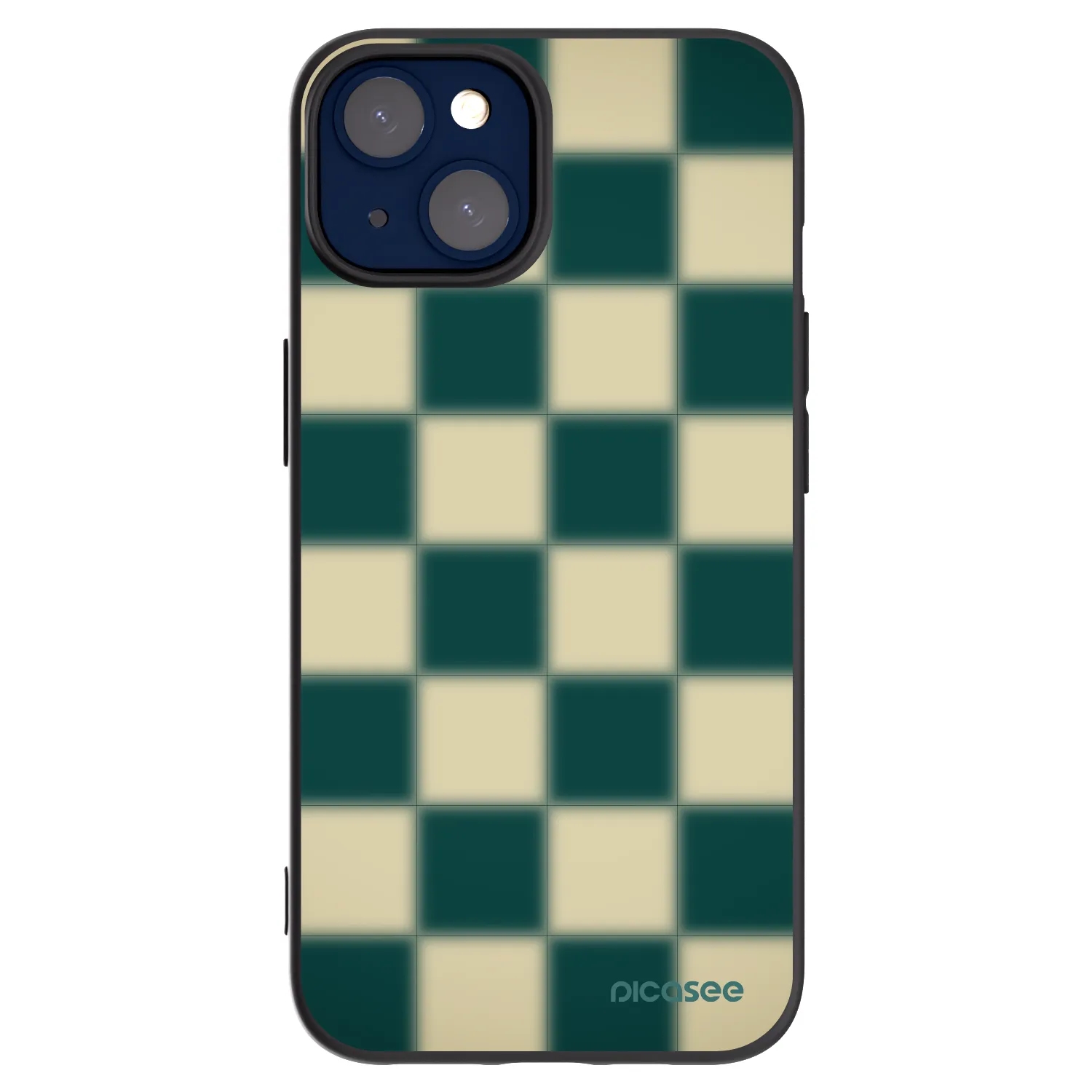 Picasee silikonový černý obal pro Apple iPhone 14 - Shadow Chess