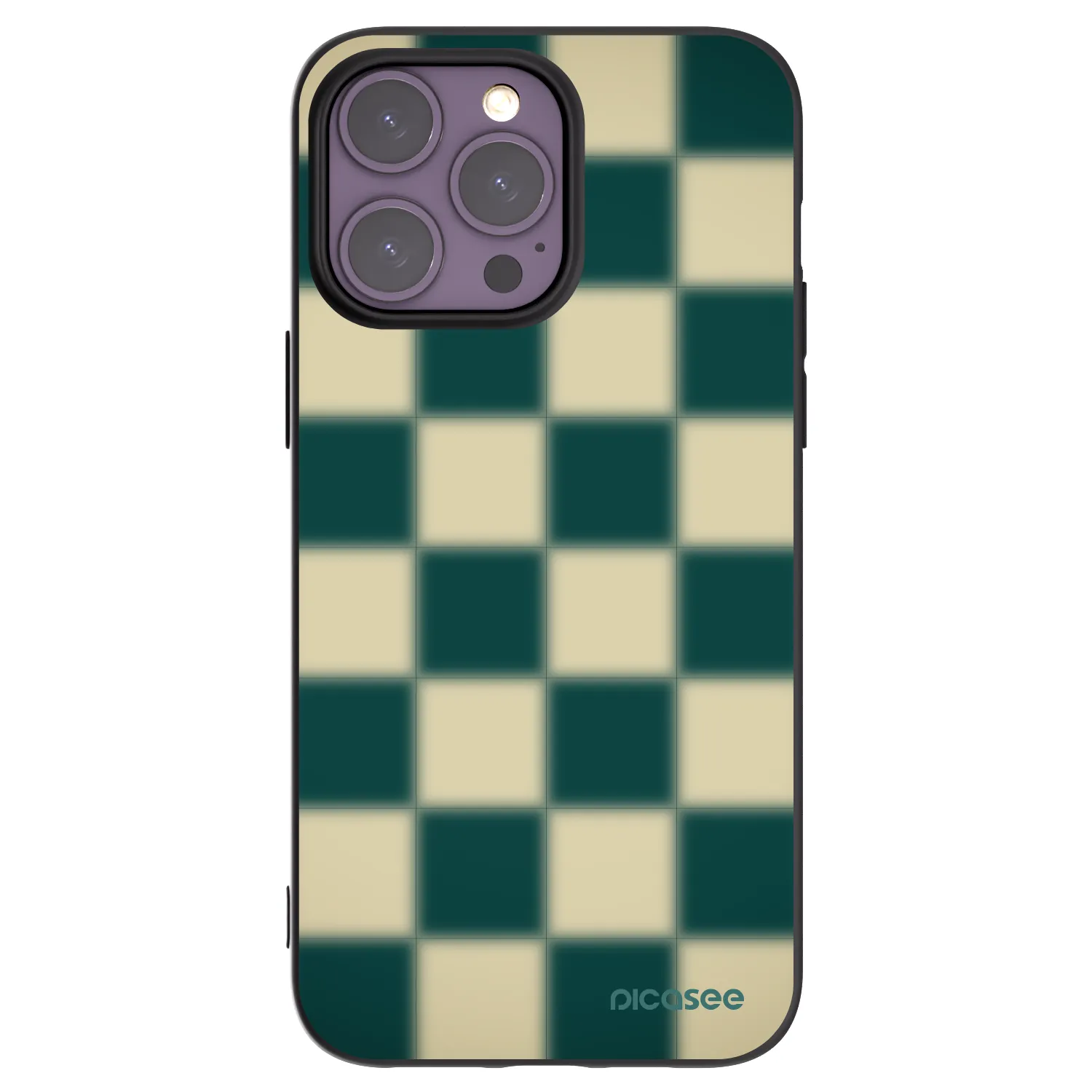 Picasee silikonový černý obal pro Apple iPhone 14 Pro Max - Shadow Chess